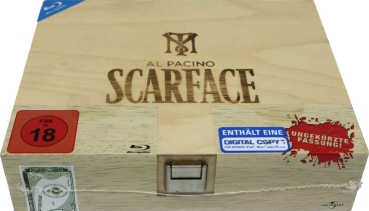 Al Pacino - SCARFACE - (Special Edition Holzbox) - Blu-ray - DVD - Neu & OVP